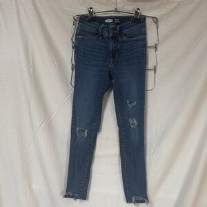 Old Navy Kids Dark Blue Distressed Jeans